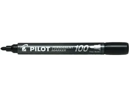 Viltstift PILOT 100 rond fijn zwart doos à 15+5 gratis