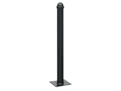 Trottoirpaal 900mmØ76mm Met Halve Kogel-kap Met Bodemplaat