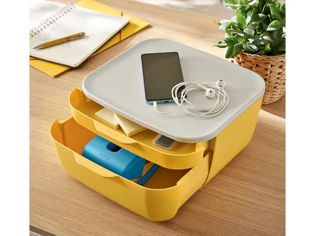 Ladenblok Leitz Cosy 2 laden geel