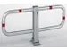Barrière de parking rabattable acier lxH utiles 950x450mm à cheville