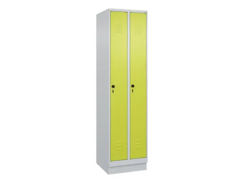 locker,HxBxD 1950x500x500mm,2vak,vak B 250mm,draaigrendel,sokkel