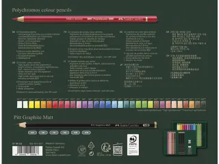 Tekenset Faber-Castell Polychromos en Pitt Grafiet Mat 40-delig - 4