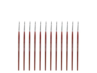 Penseel Kangaro Serie 120 rond Nr. 0 geitenhaar doos 12 stuks - 1