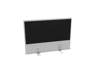 opzetpaneel bureau aanbouw achter MP-lichtgrijs BN8033-zwart 800mm - 1