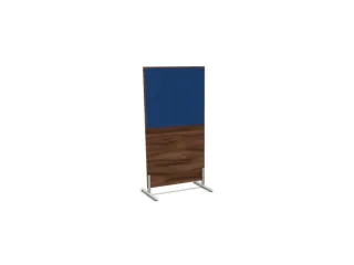 scheidingswand,HxB 1545x800mm,NP-tiepolo nut,BN6016-blauw - 2