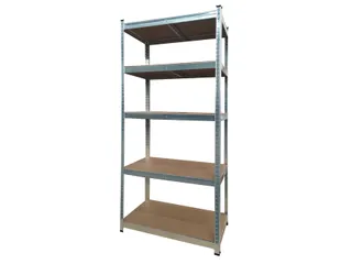 Stellingkast BRASQ 5 borden 90x40x180cm SU175 max 875 KG zilver - 4