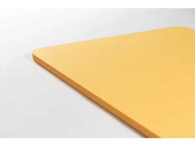 Akoestisch PET-vilt rechthoekig plafondpaneel 60x120cm Geel