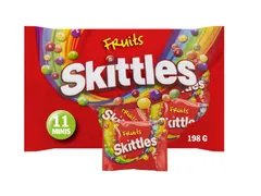 Snoep Skittles fruit uitdeelzak 11 zakjes a 18gr