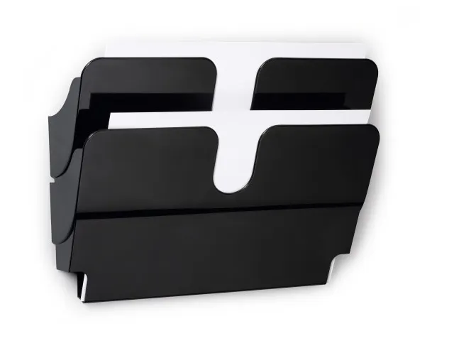 Wandfolderhouder Flexiplus 2 A4 Landscape Zwart
