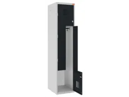 Z-garderobekast,HxBxD 1800x400x500mm,draaigrendel,romp RAL7035
