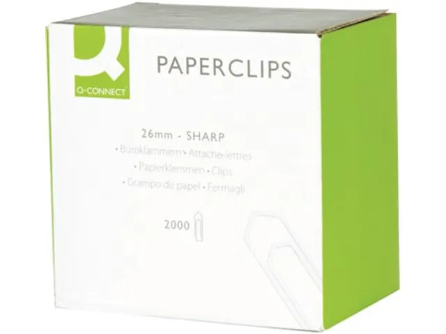 Papierklem 26mm Doos 2000 Stuks