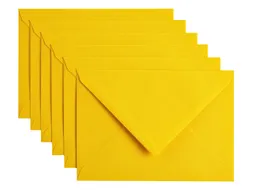 Envelop Papicolor C6 114x162mm Dottergeel Gegomd