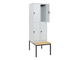 Dubbeldekse dekenkist,HxBxD 1950x600x815mm,2x2vak.,vak B 300mm - 2