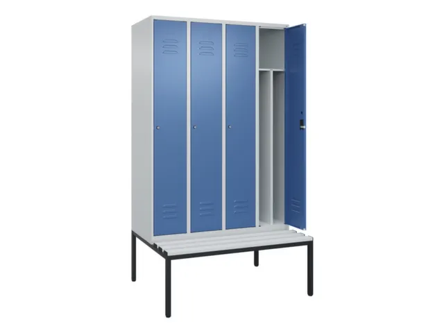 locker voor scheiding van kleding,HxBxD 2120x1200x815mm,4vak