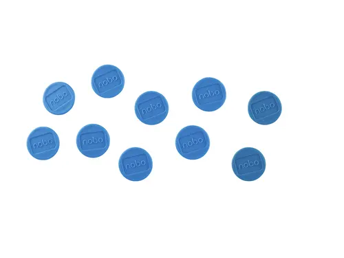 Magneet Nobo 13mm blauw 10 stuks