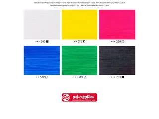 Acrylverf Talens Art Creation Primary assorti 6 tubes à 12ml - 3