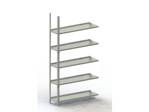 Schroefstelling Aanbouwveld Ral7035 1850x1002x304mm 5legborden 75kg
