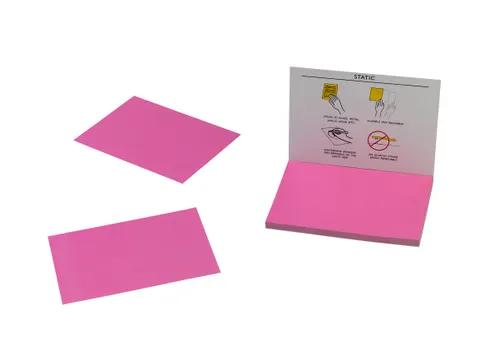 Statische Brainstorm Notitieblokjes 100x70mm Roze100 vel