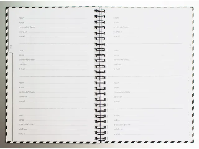 Carnet d'adresses Kangaro A5 Couverture rigide 80 pages