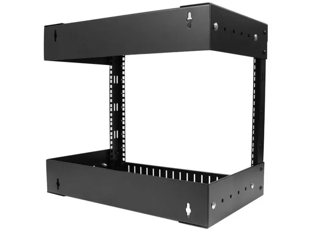 8U Open Frame Rack Wandmontage Verstelbare Diepte