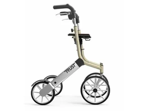 TrustCare Lichtgewicht rollator Let's Go Out Beige/Zilver