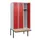 locker met bank,HxBxD 1950x900x815mm,3vak,vak B 300mm,cilinderslot