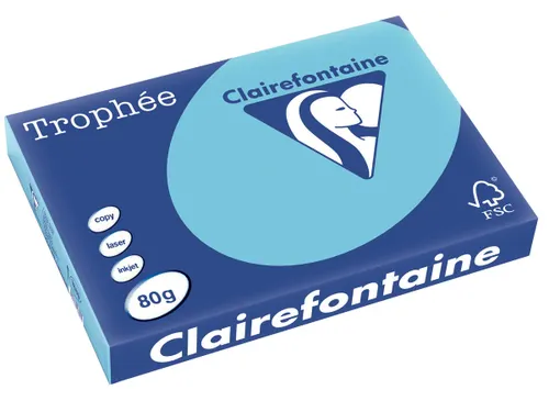 Trophée Pastel gekleurd papier A3 80 gram 500 vel Helblauw