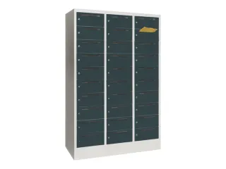 Postsorteerkast 1850x1230x500mm 3x10 Vakken Ral7035 Front Ral7016 - 1