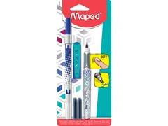 roller Classic blauw, op blister met 2 inktpatronen en 1 inktwisser