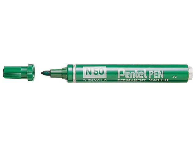 Viltstift Pentel N50 rond groen 1.5-3mm