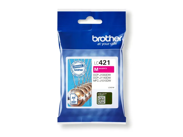 Inktcartridge Brother LC-421M rood