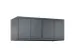 opzetkast,v. locker voor scheiding van kleding,4vak.,vak B 300mm