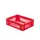Euronorm-stapelbak 10l 120x400x300mm Wanden/bodem Opengewerkt Rood