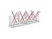 arceau pour cycles,L 2160mm,2x4emplacements de réglage