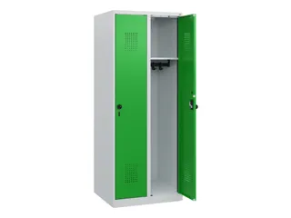 schoollocker,HxBxD 1530x600x500mm,2vak,vak B 300mm,draaigrendel - 1