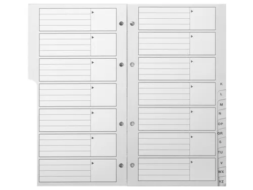 Telefoonalbum Kangaro 215x130mm A-Z 4-rings zwart