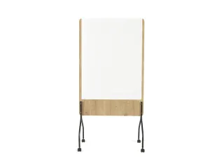 Whiteboard Rocada Natural 100x120cm wit mobiel 2-zijdig melamine magne - 16