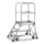 Bordestrap Aluminium Bordes 720x 600x 800mm 3treden Aluminium