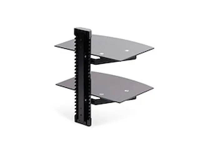 Dubbele Hangende Wandplanken voor Audio/Video Apparatuur