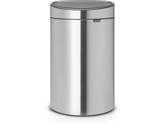 Touch Bin New Recycle Afvalbak 23+10 Liter Mat Staal