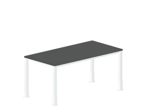 In hoogte verstelbaar bureau,HxBxD 720-840x1600x800mm,MS-donkergrijs