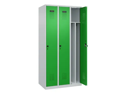 locker voor scheiding van kleding,HxBxD 1850x900x500mm,3vak