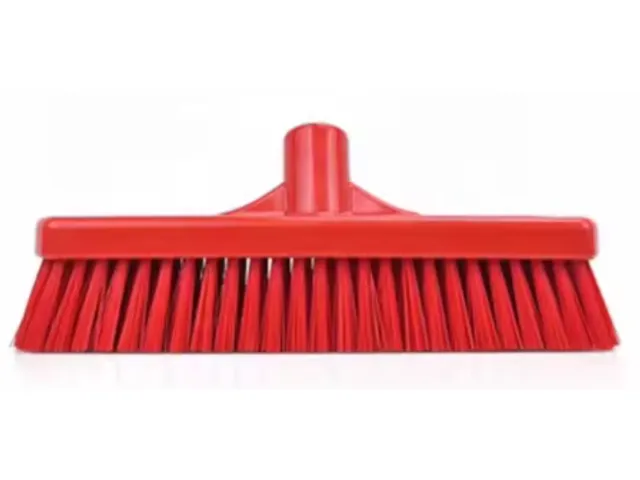 Bezem Zacht 400x50mm Rood per stuk