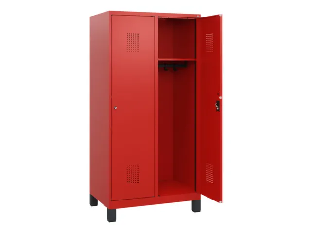 schoollocker,HxBxD 1630x800x500mm,2vak,vak B 400mm,cil.-slot,voeten