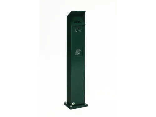 Combi-asbakstaander vierkant staalplaat 2/5 liter 1150x180x150mm Blauw