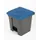 pedaalemmer,1x30l,HxBxD 435x398x410mm,romp PP grijs,deksel PP blauw