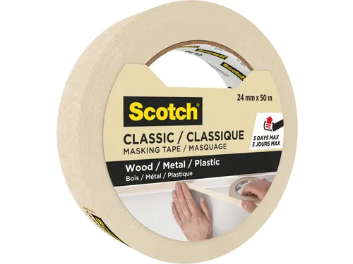 Afplaktape Scotch Classic 24mmx50m beige