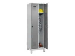 locker,HxBxD 1950x600x500mm,2vak,vak B 300mm,draaigrendel,voeten