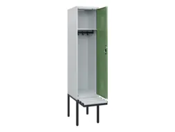 locker met bank,HxBxD 1950x400x815mm,1vak,vak B 400mm,cilinderslot