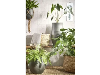 Plantenmand Mica Avalon zeegras rond lichtbruin 31x30cm - 7
